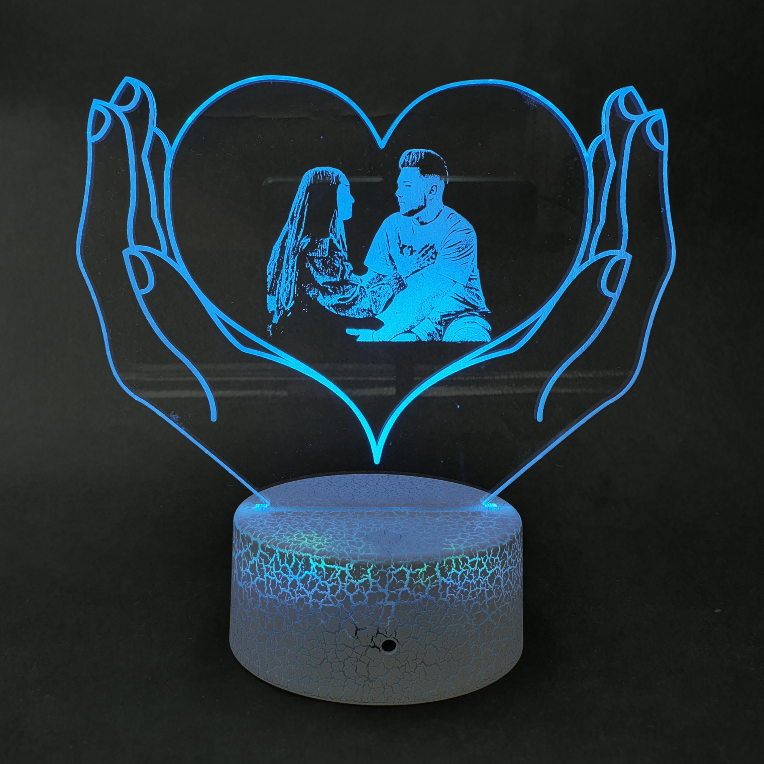 Lampa Led 3D - Palme + Cuplu
