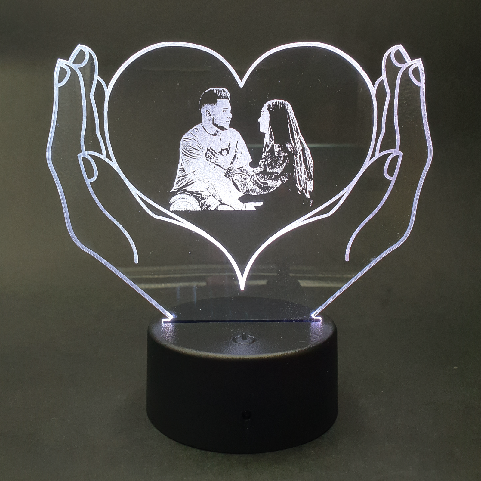 Lampa Led 3D - Palme + Cuplu
