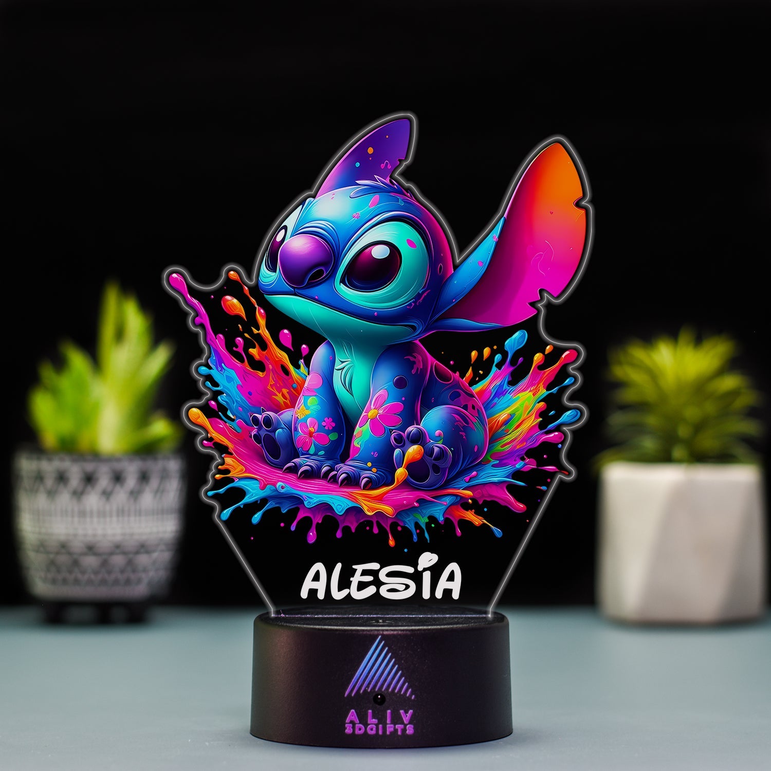 Lampă Led - Stitch Colorful