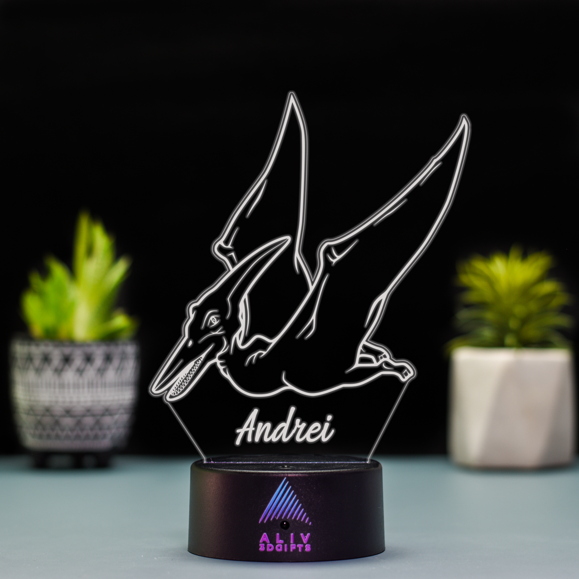 Lampă Led 3D - Pteranodon