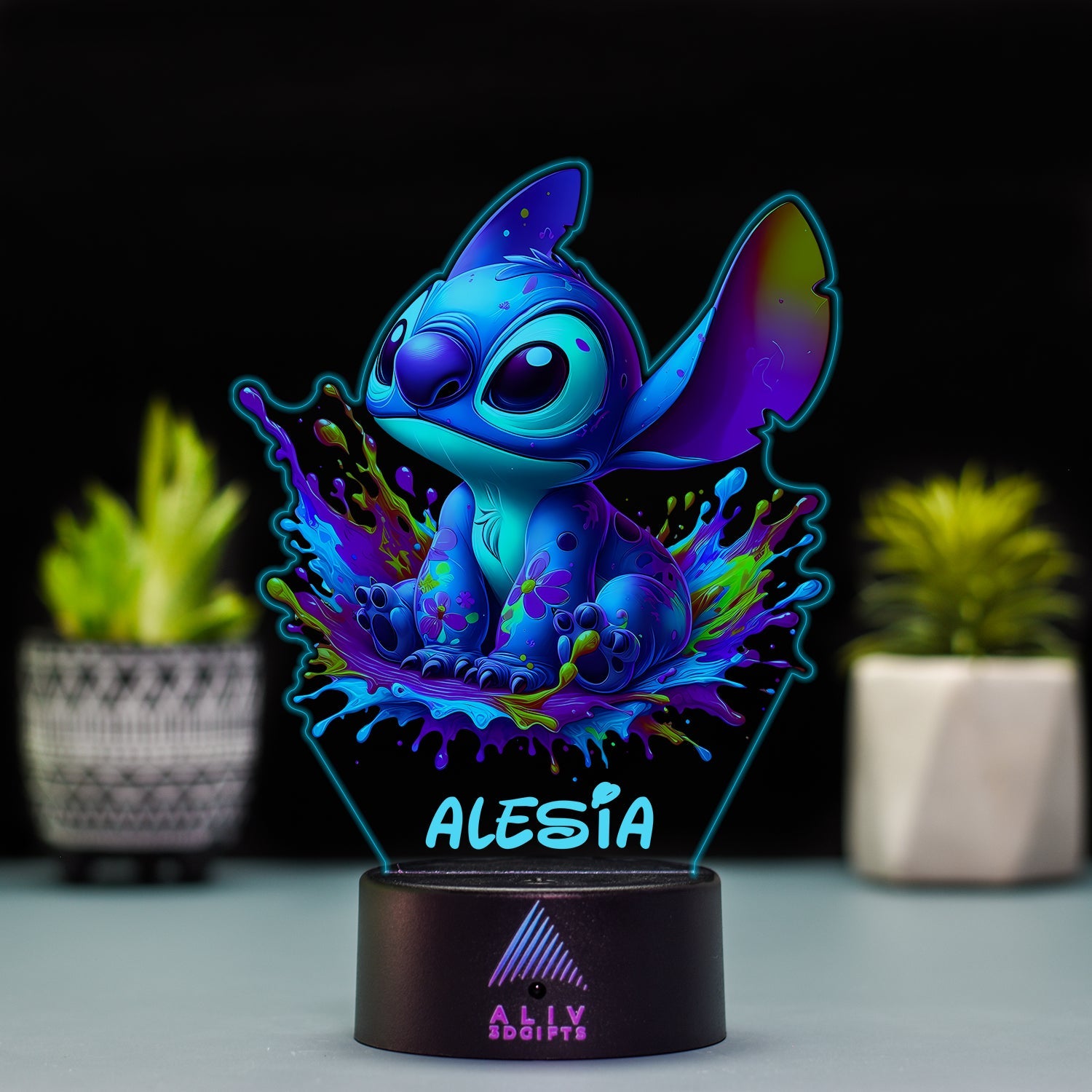 Lampă Led - Stitch Colorful