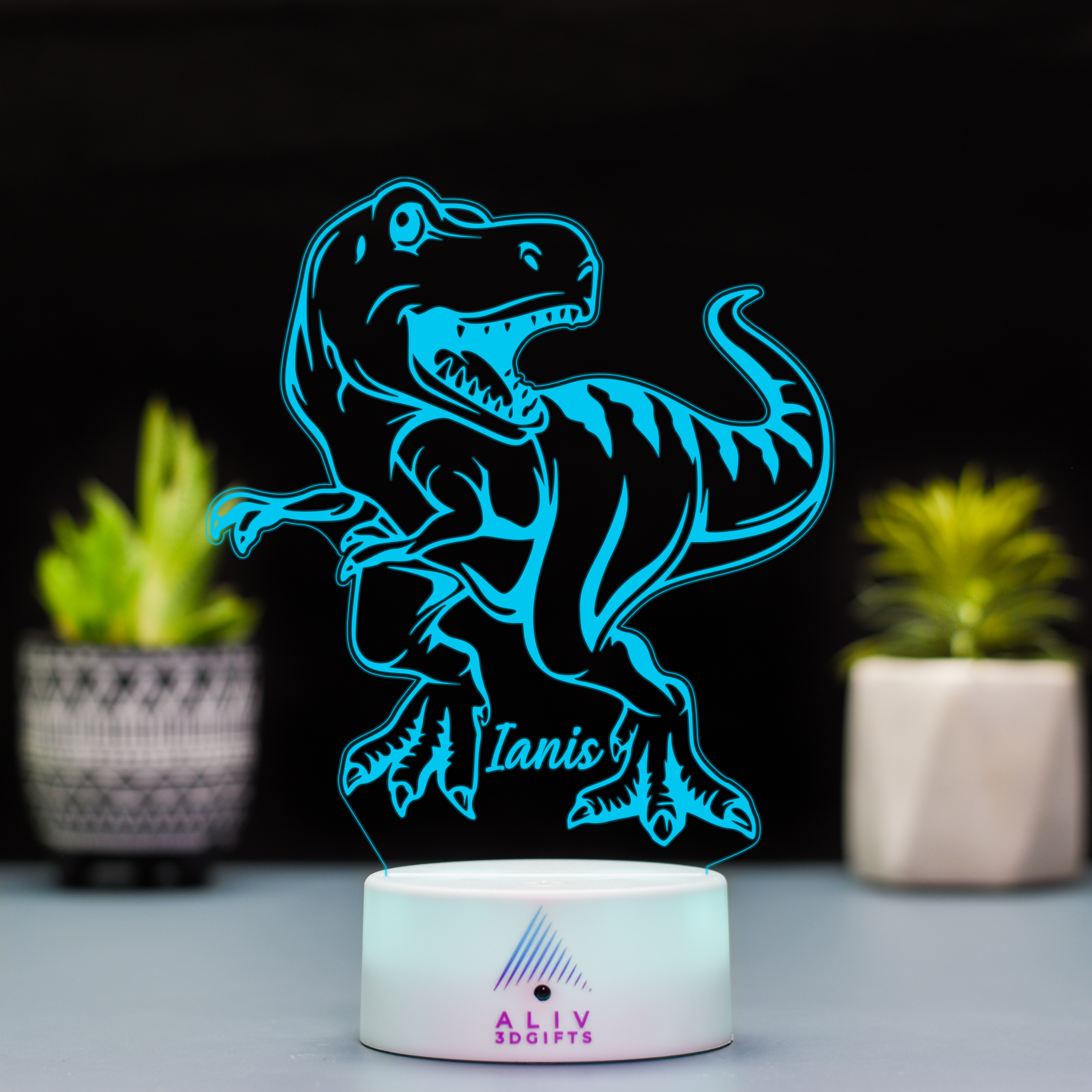 Lampă Led 3D - Tiranozaur