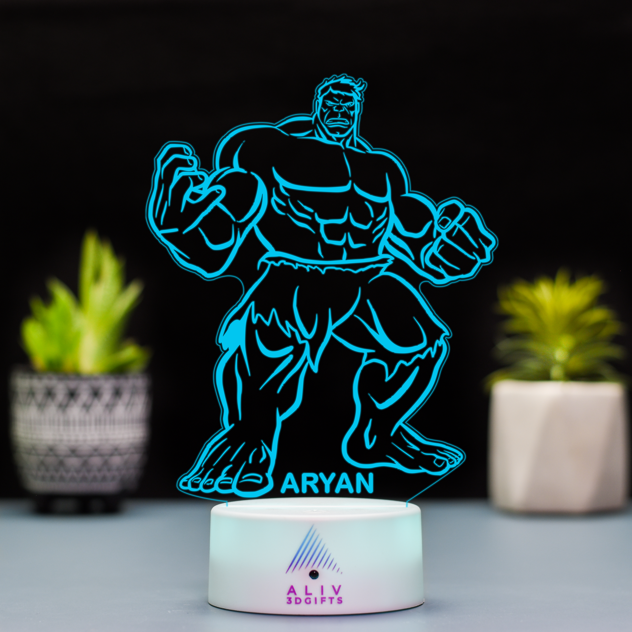 Lampă Led 3D - Hulk