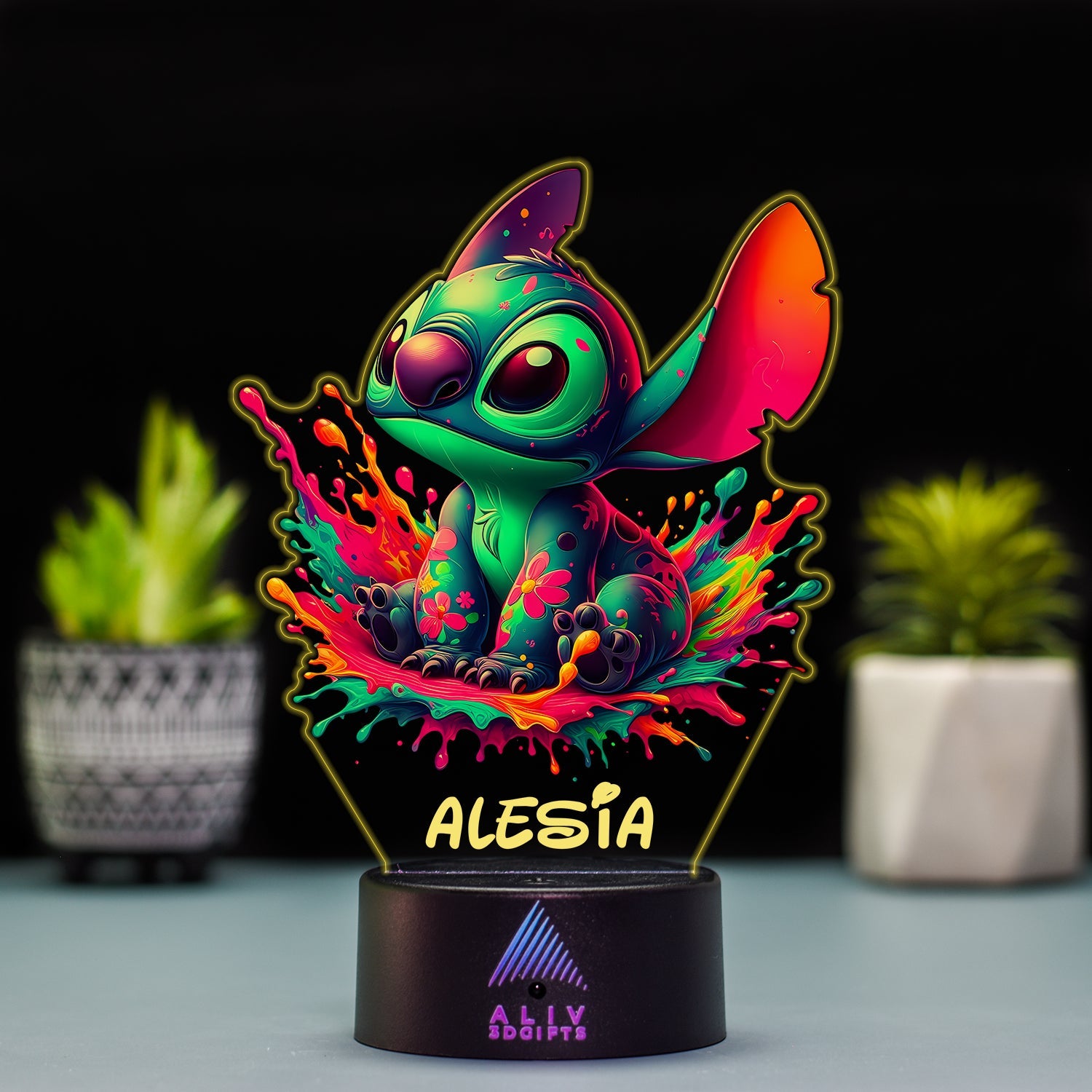 Lampă Led - Stitch Colorful