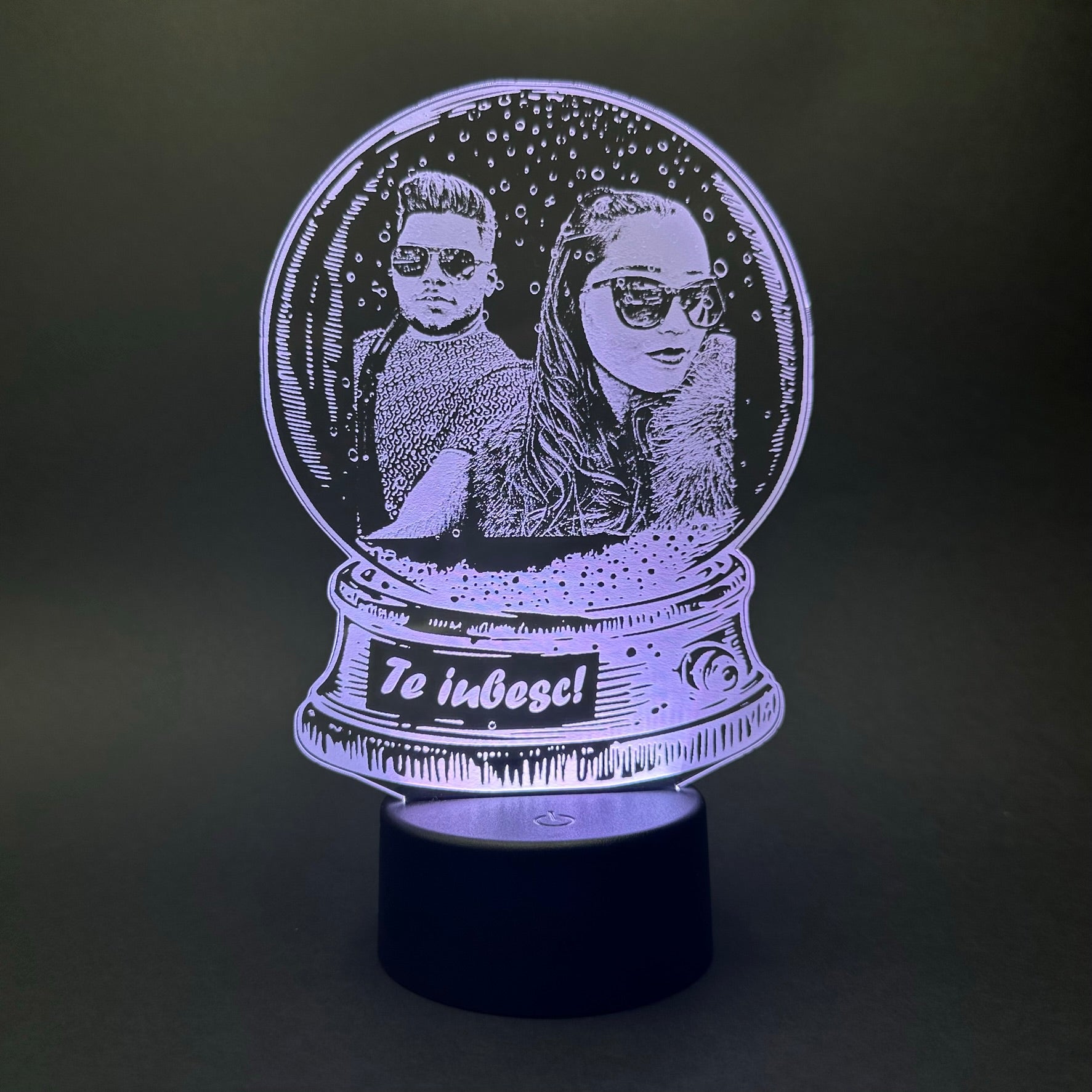 Lampă Led 3D - Glob + Mesaj