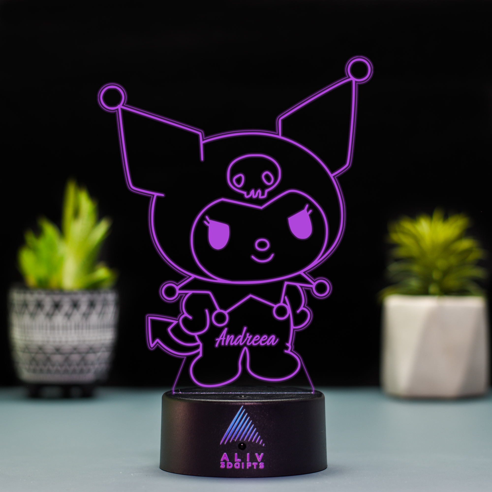 Lampă Led 3D - Kuromi