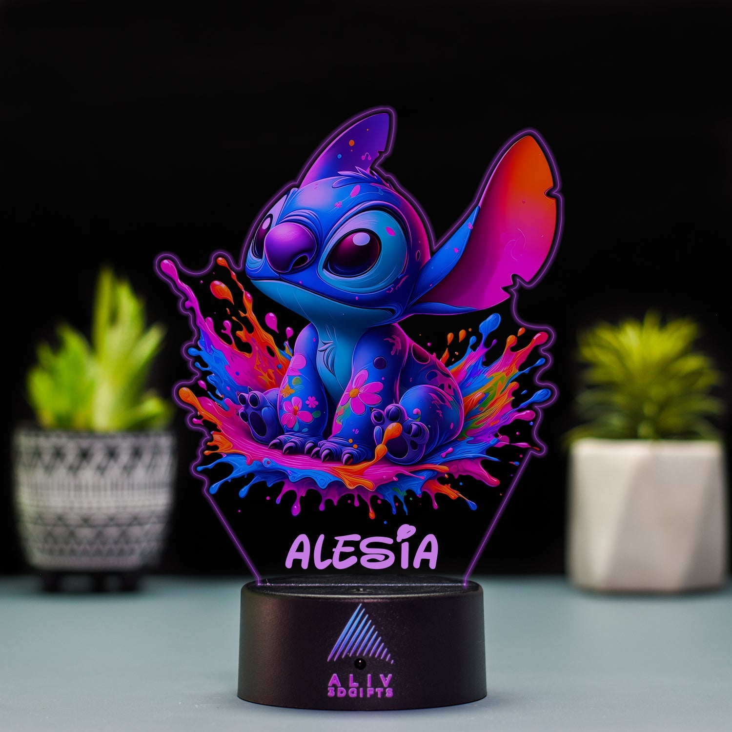 Lampă Led - Stitch Colorful