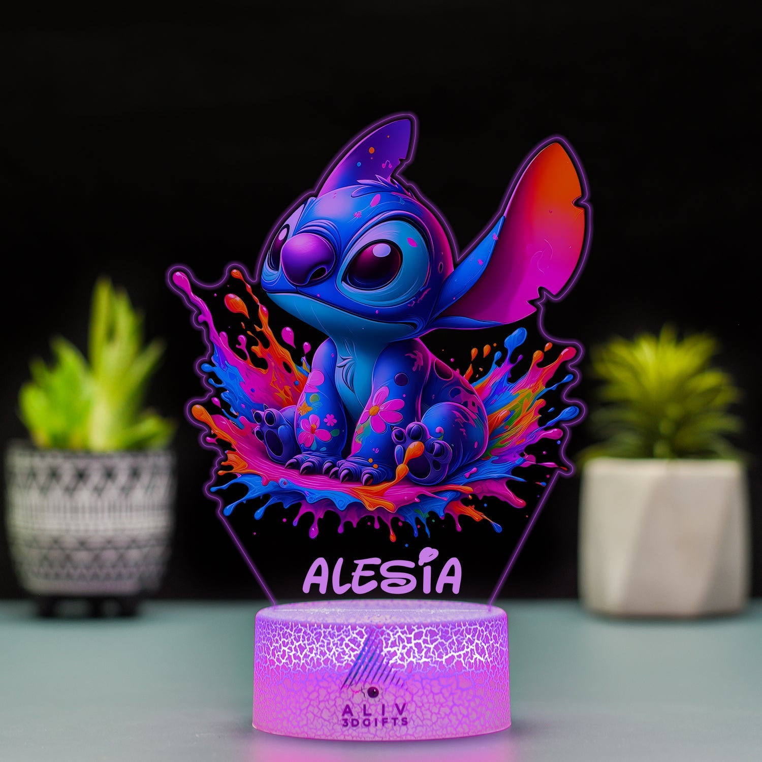 Lampă Led - Stitch Colorful