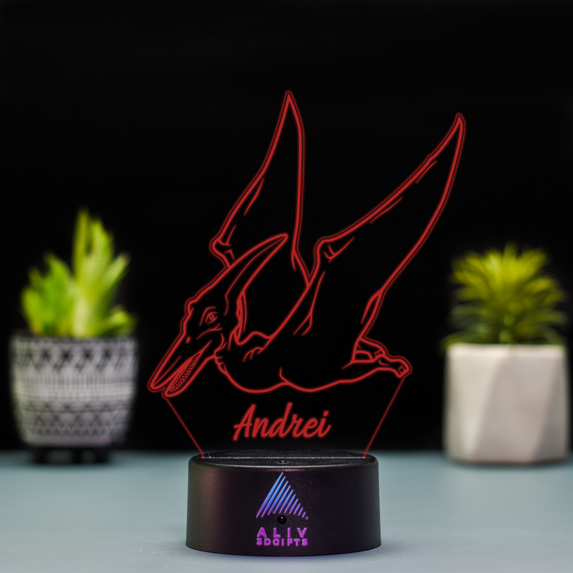 Lampă Led 3D - Pteranodon