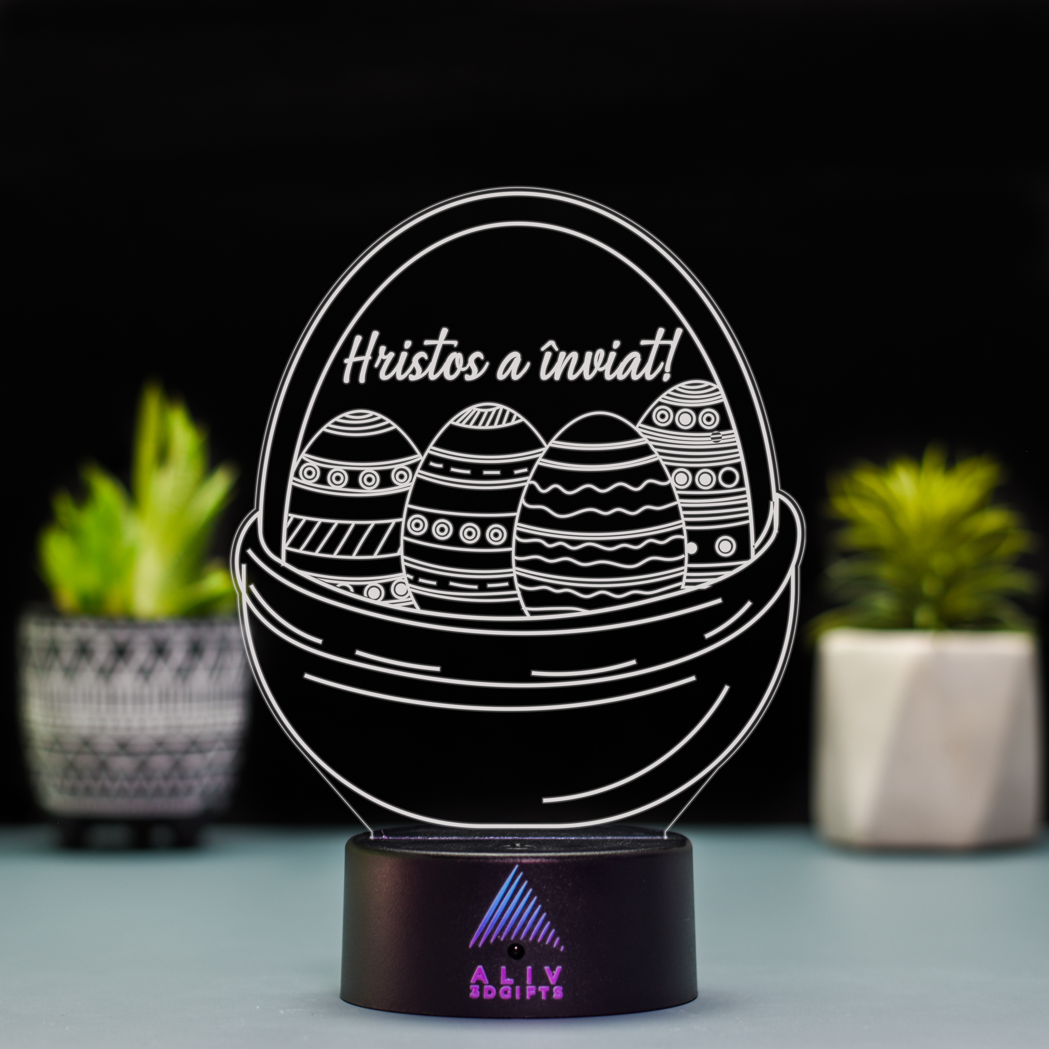 Lampă Led 3D - Oua Paste