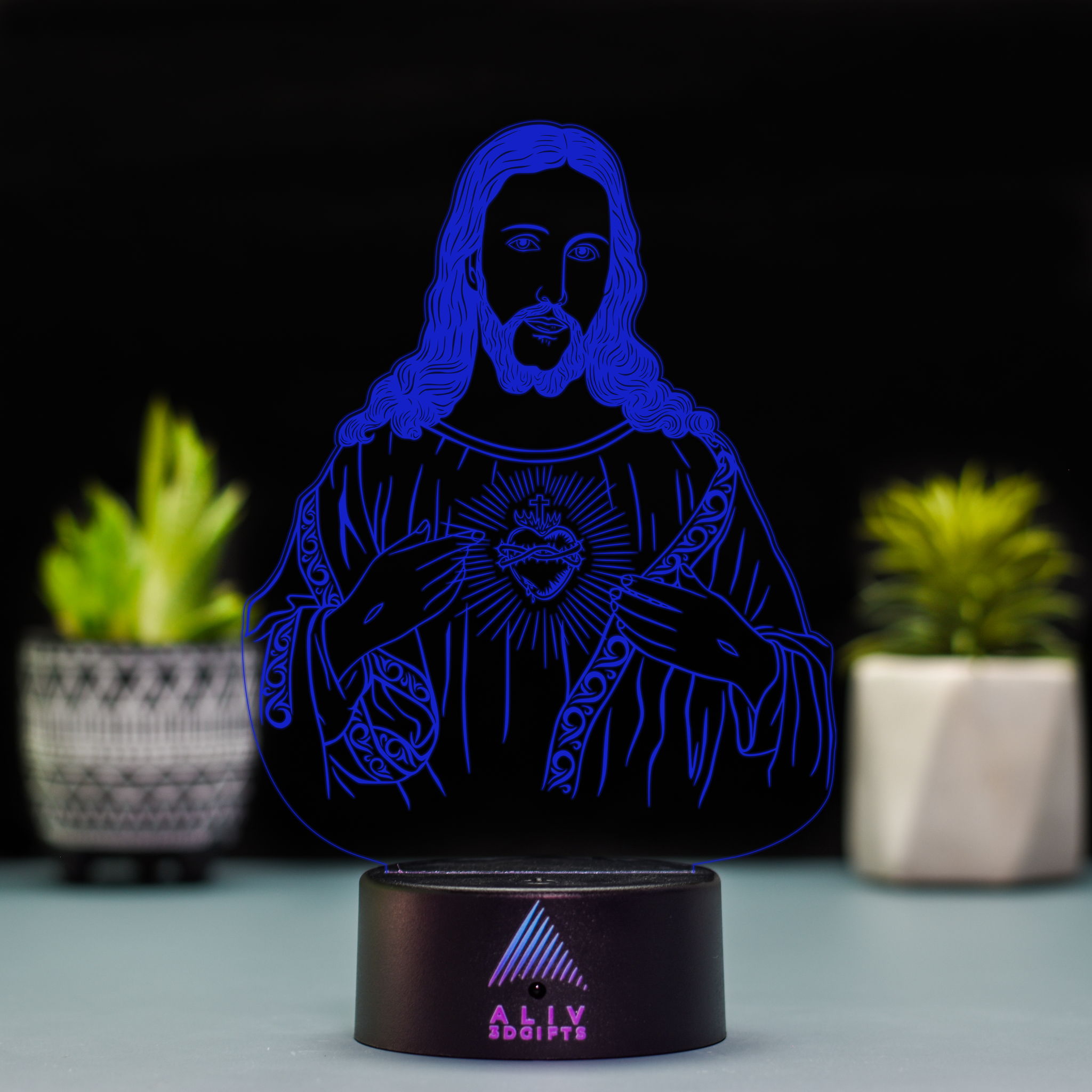 Lampă Led 3D - Iisus