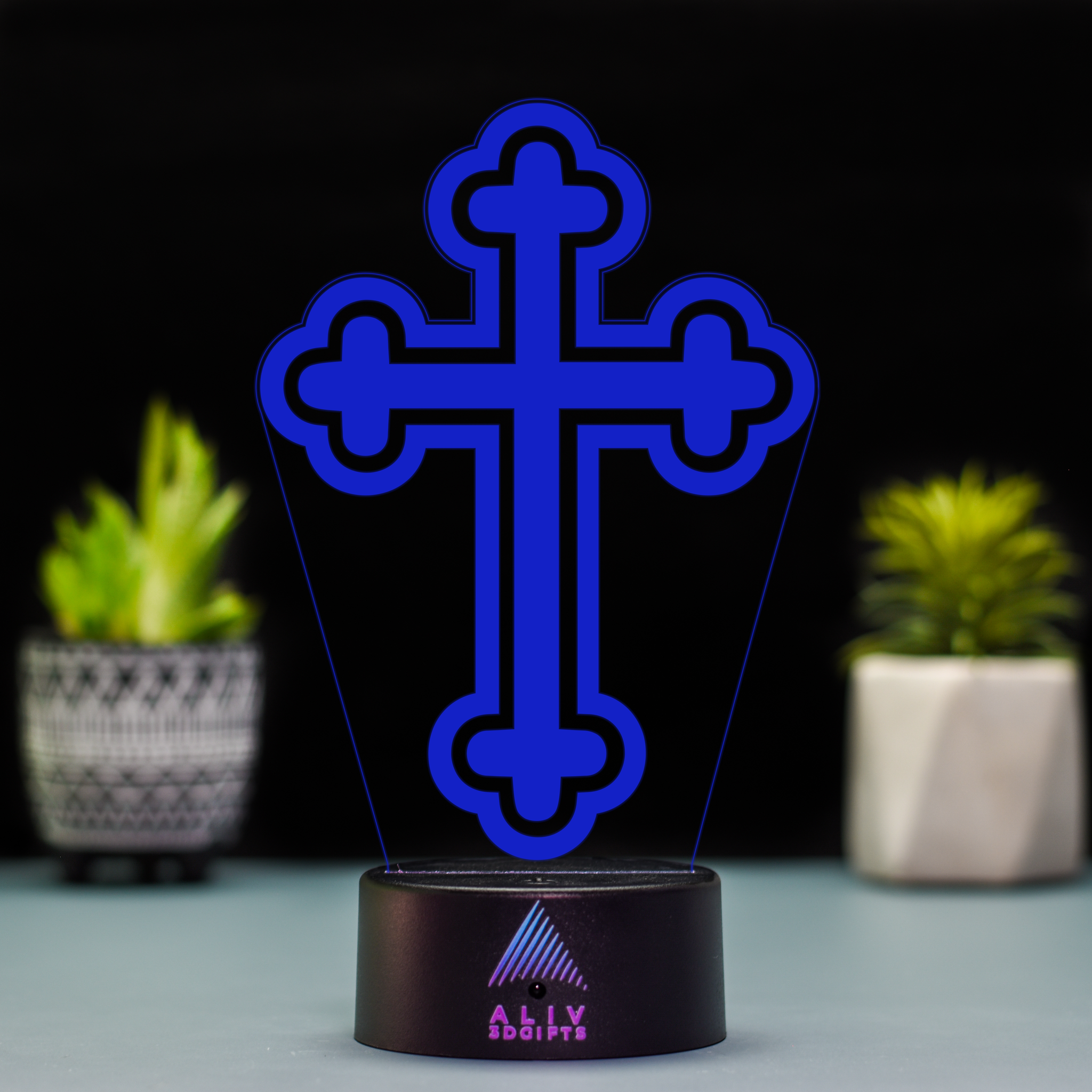 Lampă Led 3D - Cruce 1