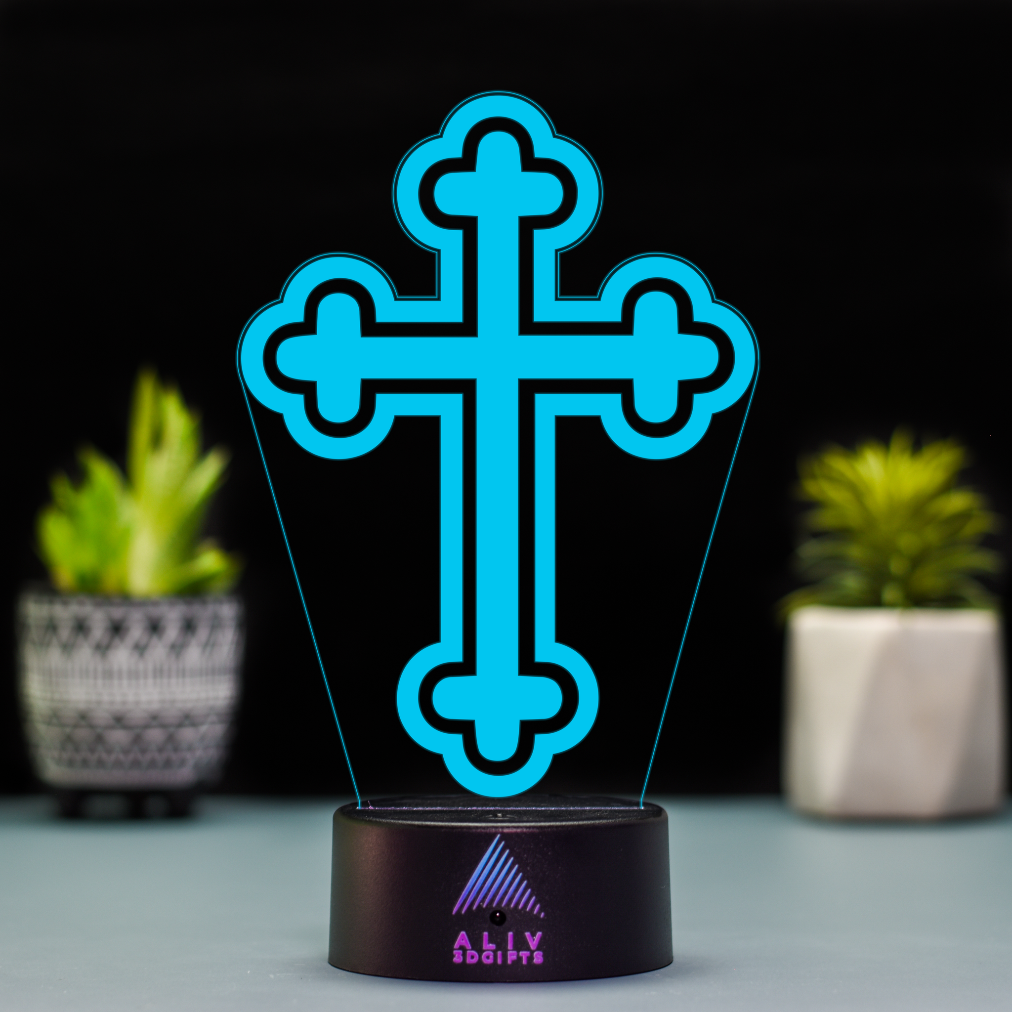 Lampă Led 3D - Cruce 1