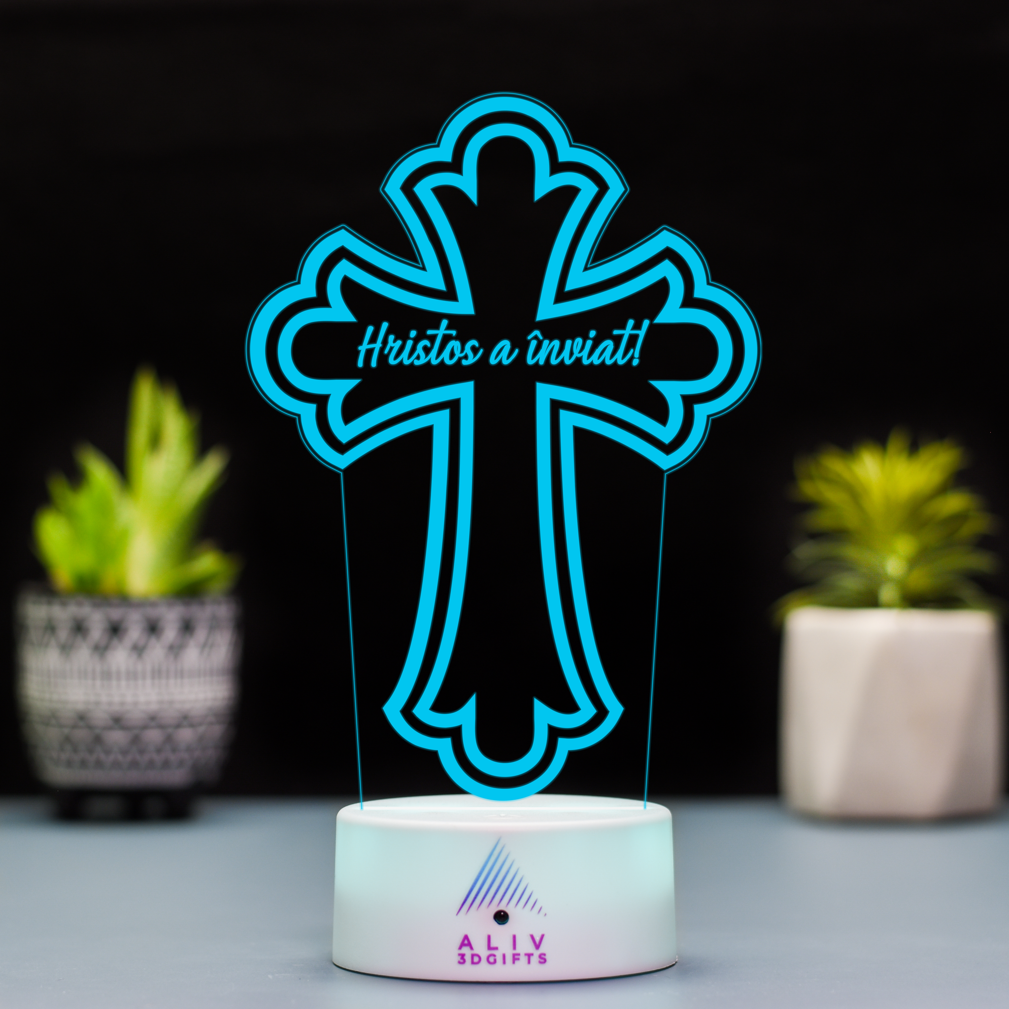 Lampă Led 3D - Cruce 2