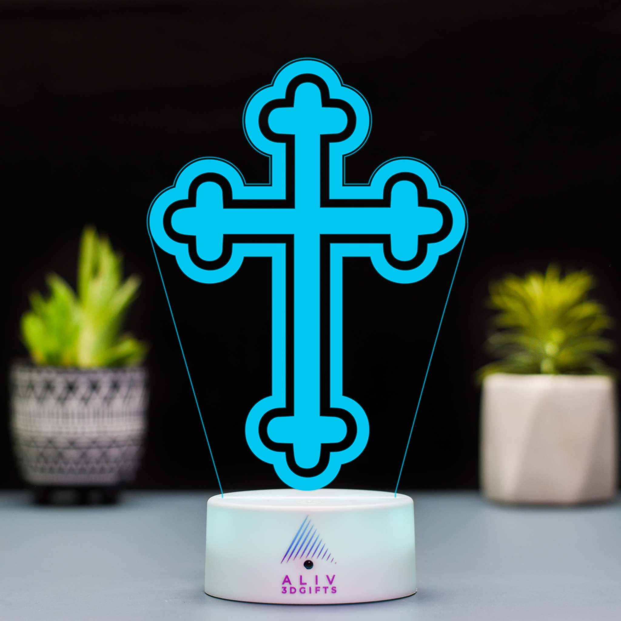 Lampă Led 3D - Cruce 1