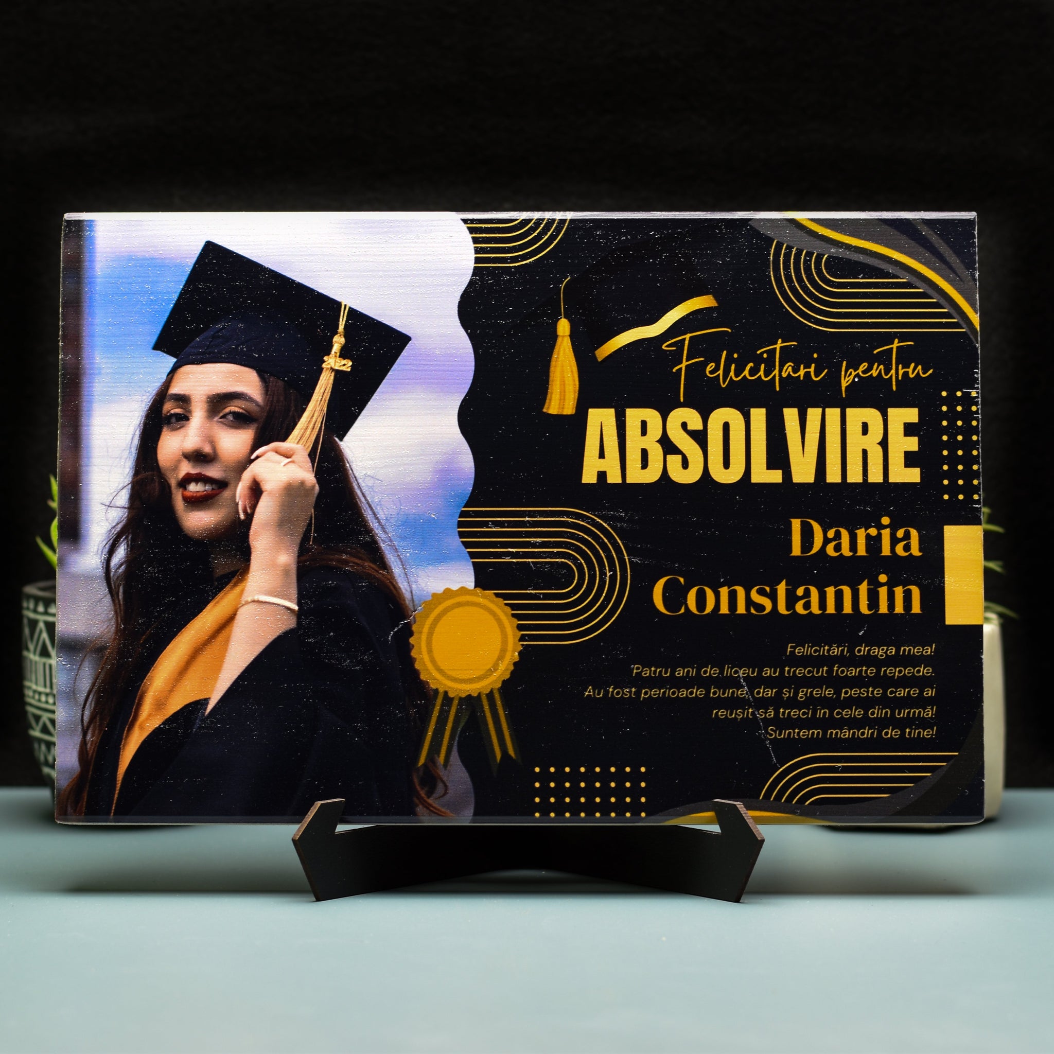 Tablou Lemn - Diploma Absolvire