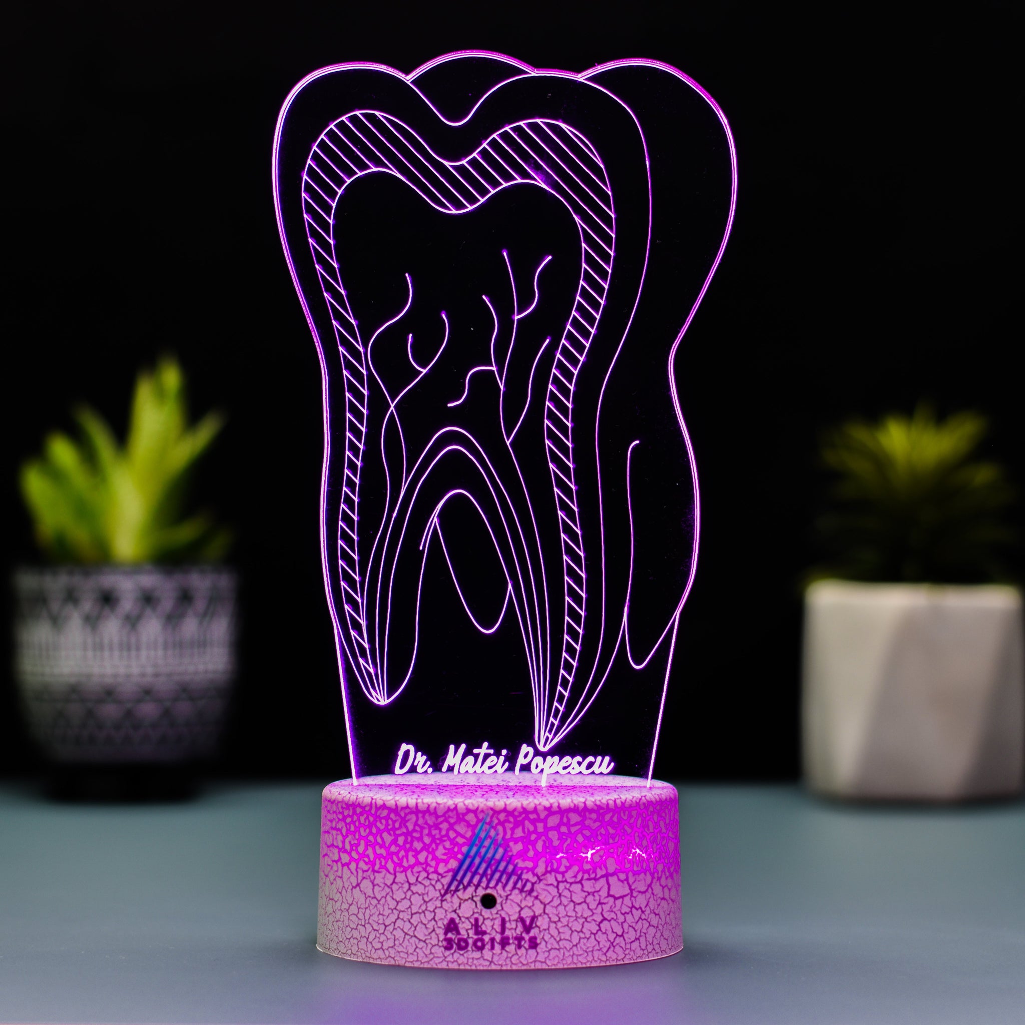 Lampa Led 3D - Dinte