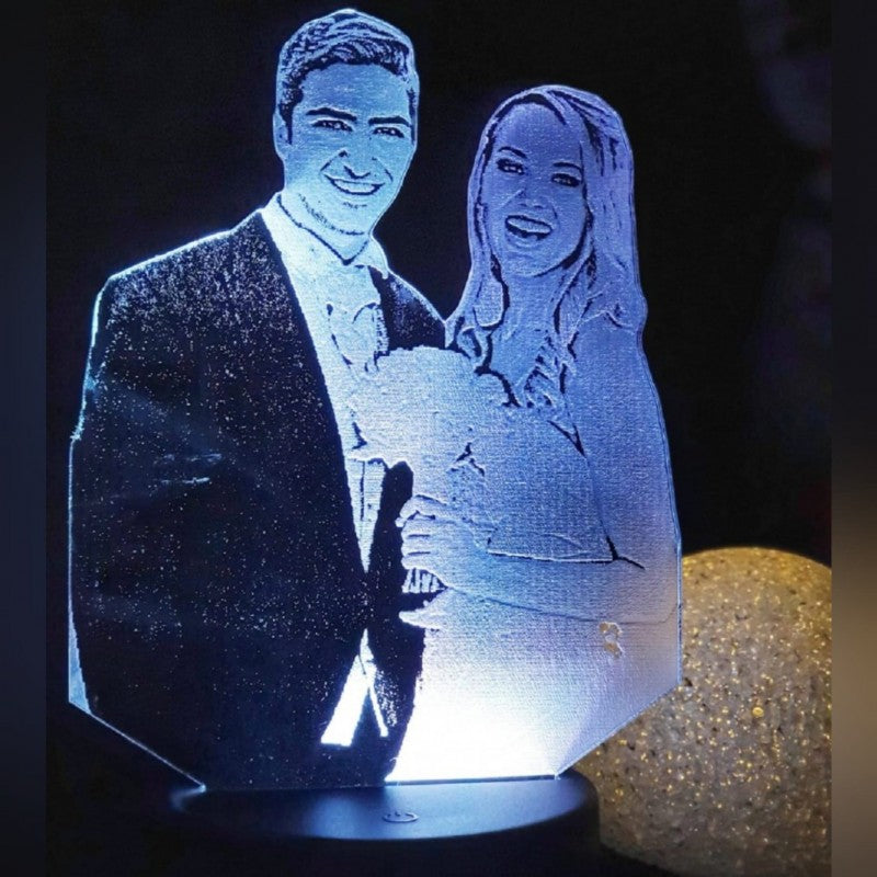 Lampă Led 3D - Nuntă