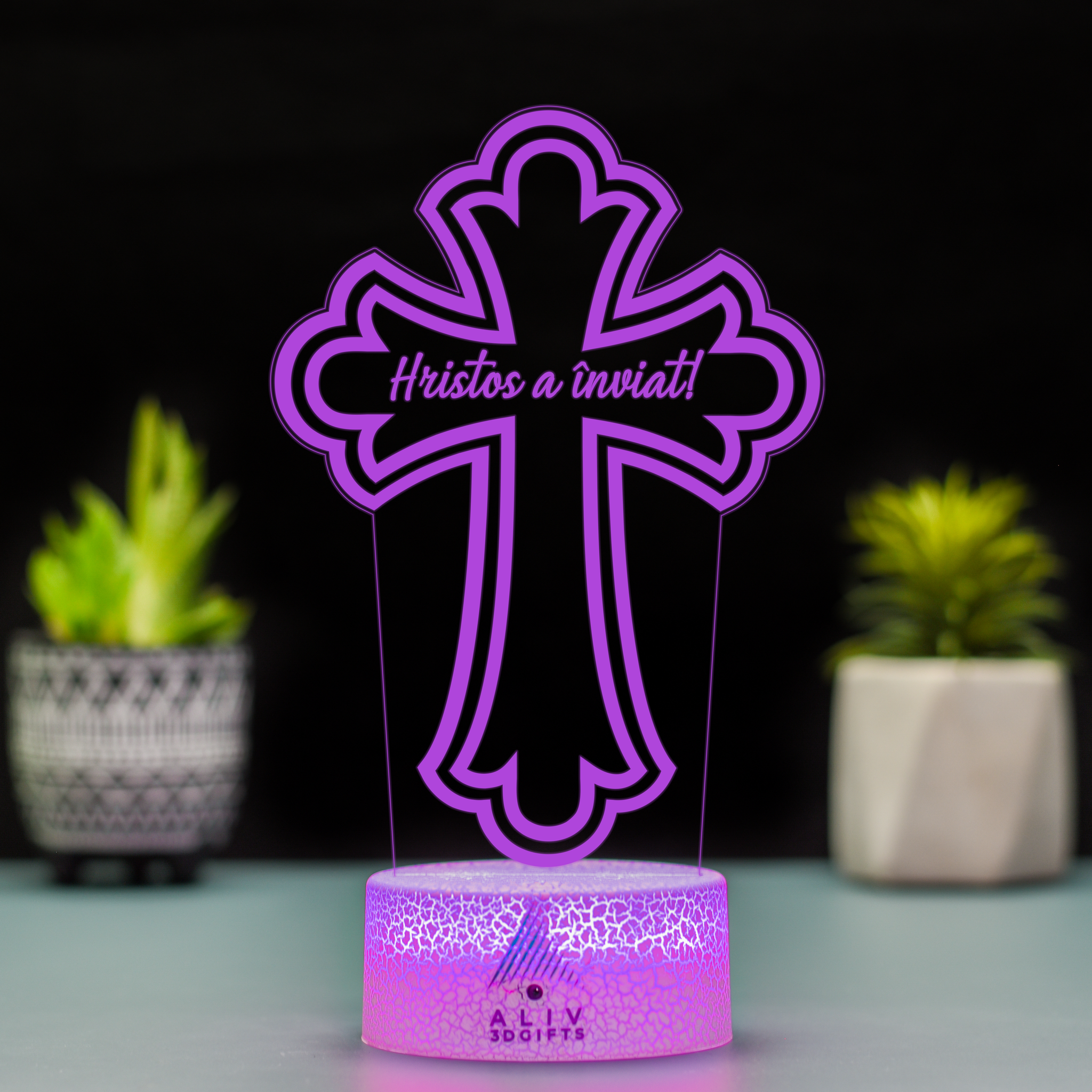 Lampă Led 3D - Cruce 2