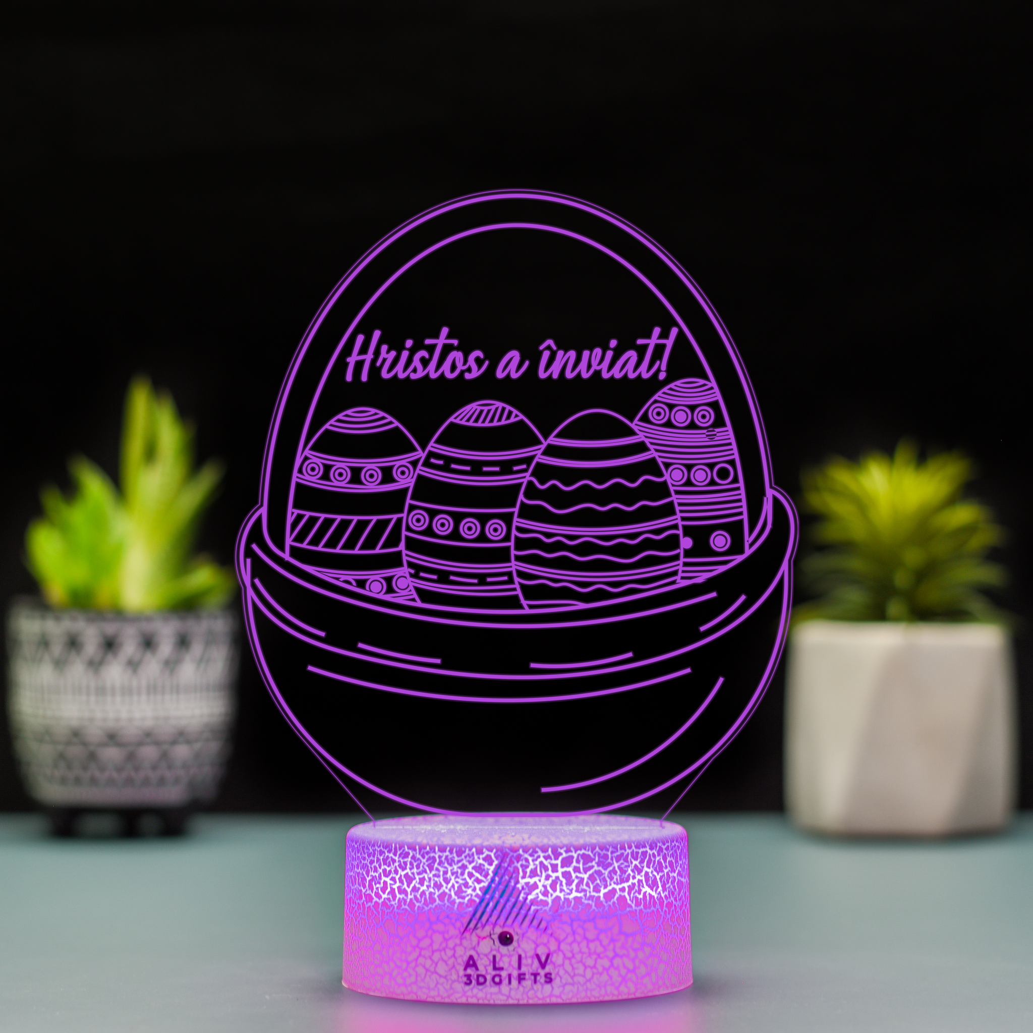 Lampă Led 3D - Oua Paste