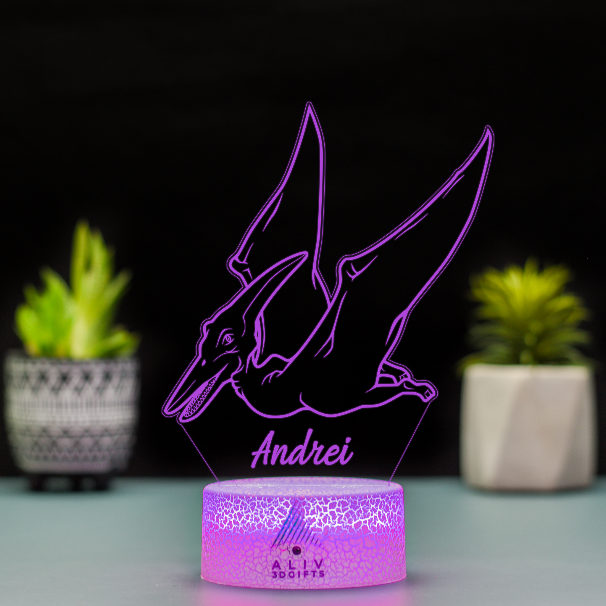Lampă Led 3D - Pteranodon