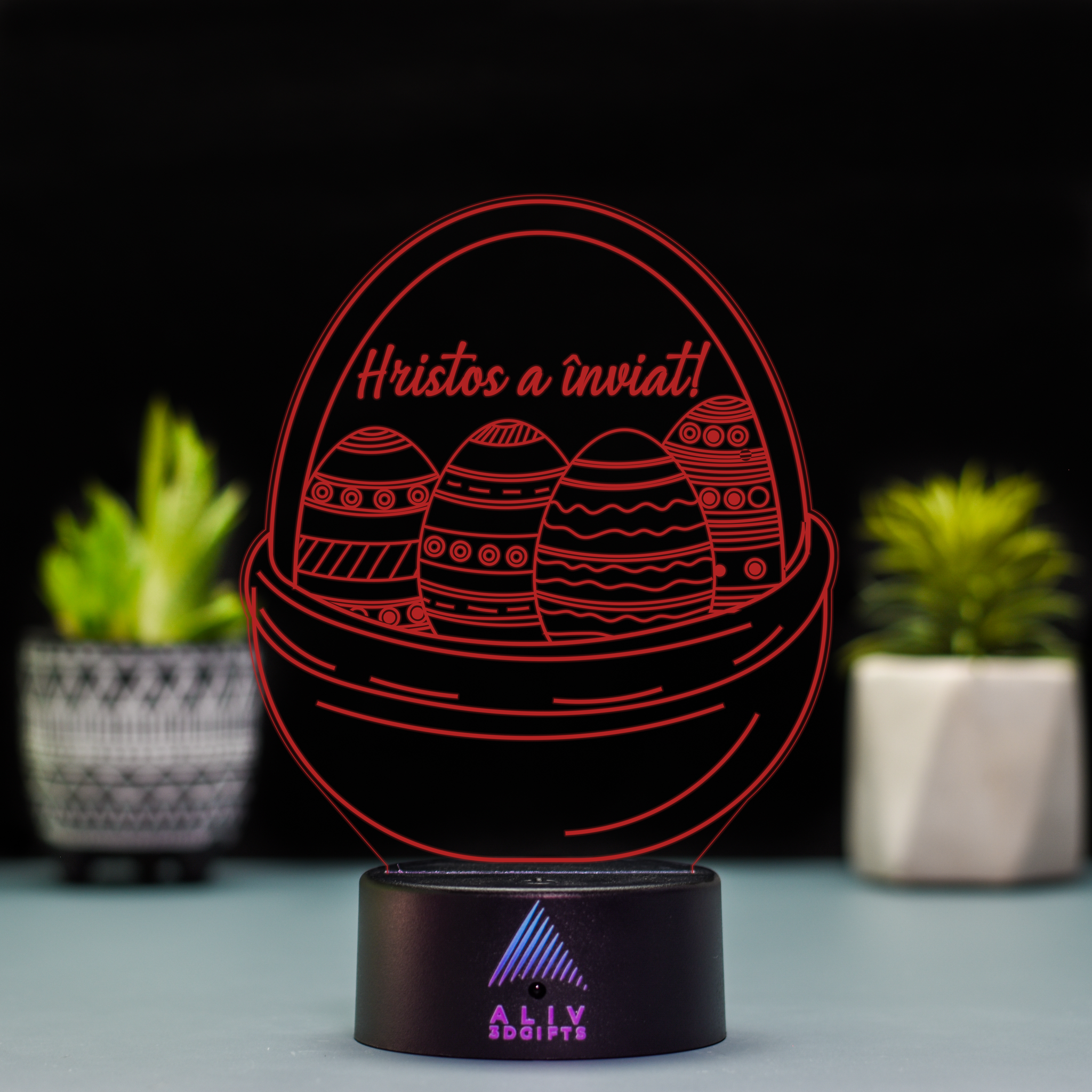 Lampă Led 3D - Oua Paste