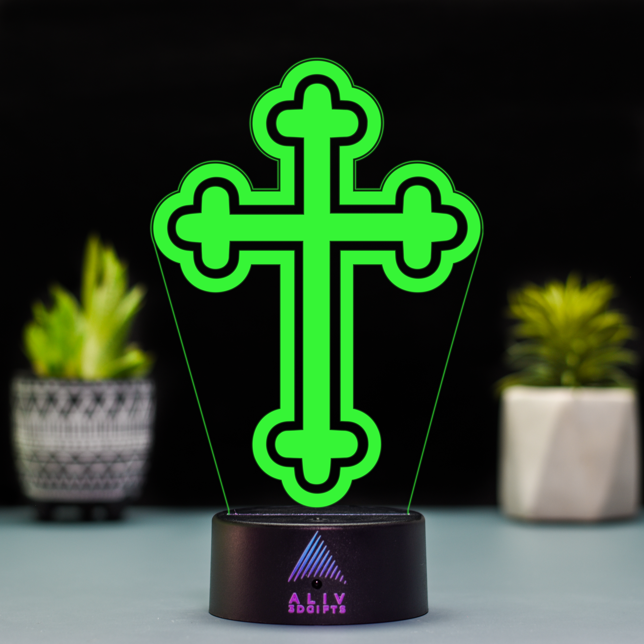 Lampă Led 3D - Cruce 1
